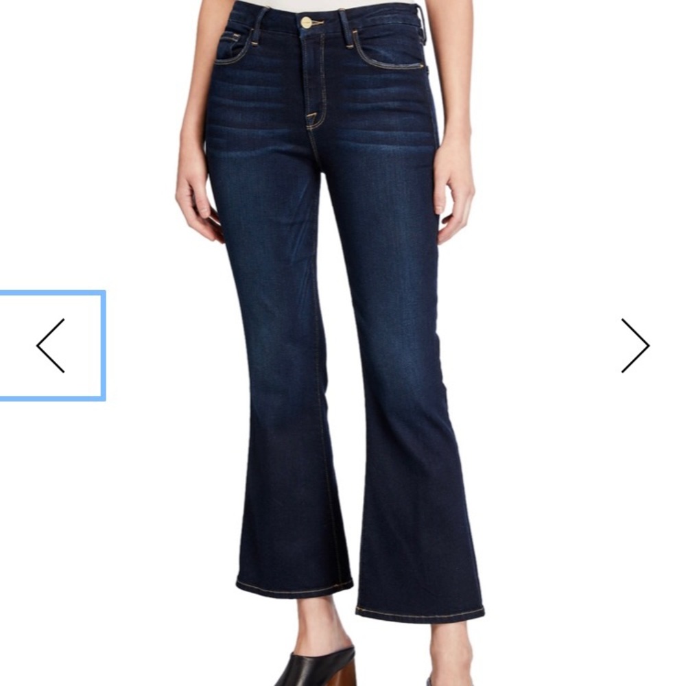 Women's Dark Blue Flared Jeans
